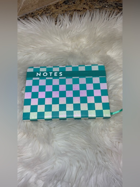 Eccolo Other - Eccolo Teal and Iridescent Checkerboard Notes Journal
